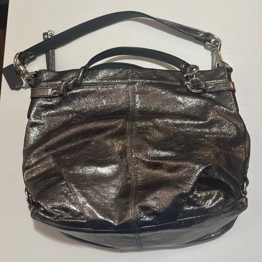 Coach Metallic handbag - Picture 4 of 6